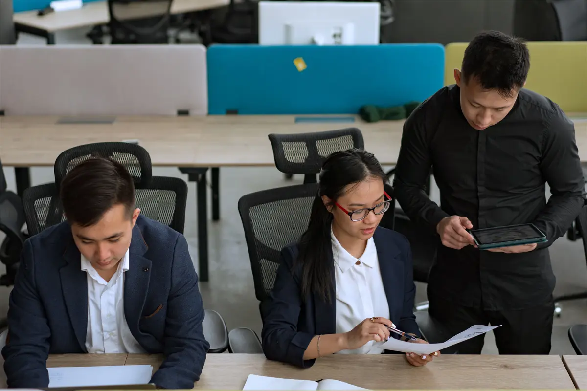 Our dedicated team working on digital solutions